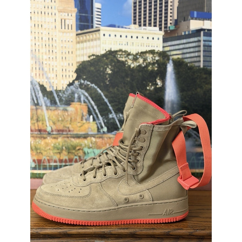 Nike SF Air Force 1 Rush Coral Khaki Boots Men's Size 10 - Picture 3 of 10